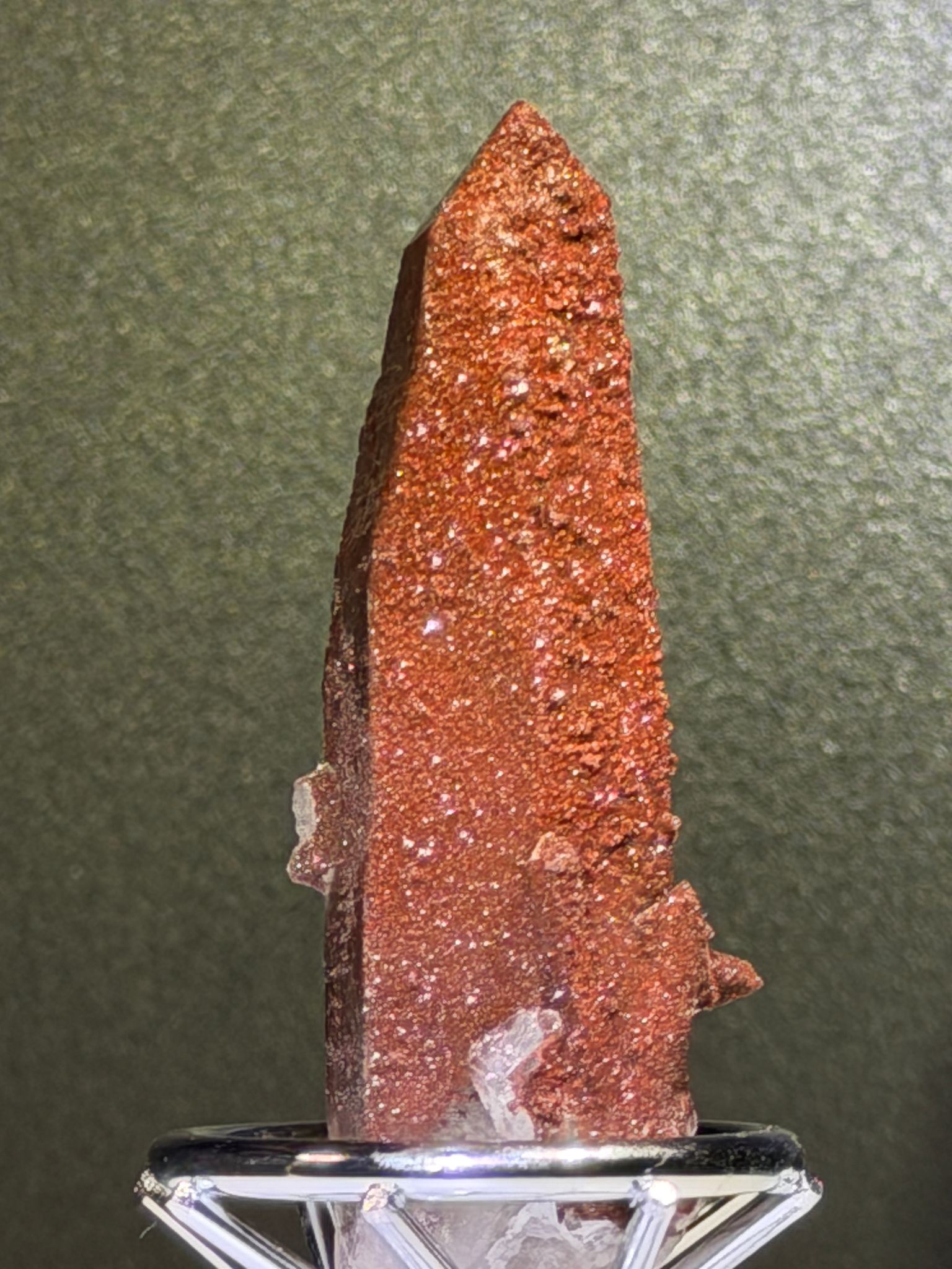 Red Druzy Quartz with Hematite from Morocco