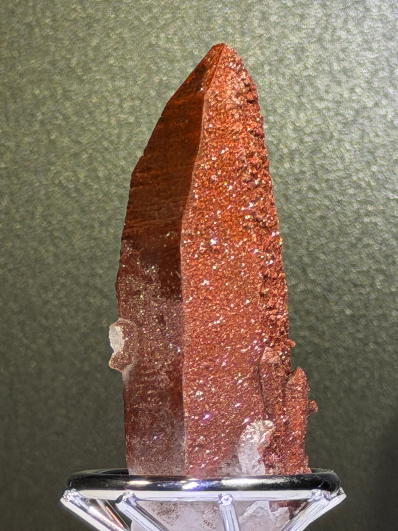 Red Druzy Quartz with Hematite from Morocco