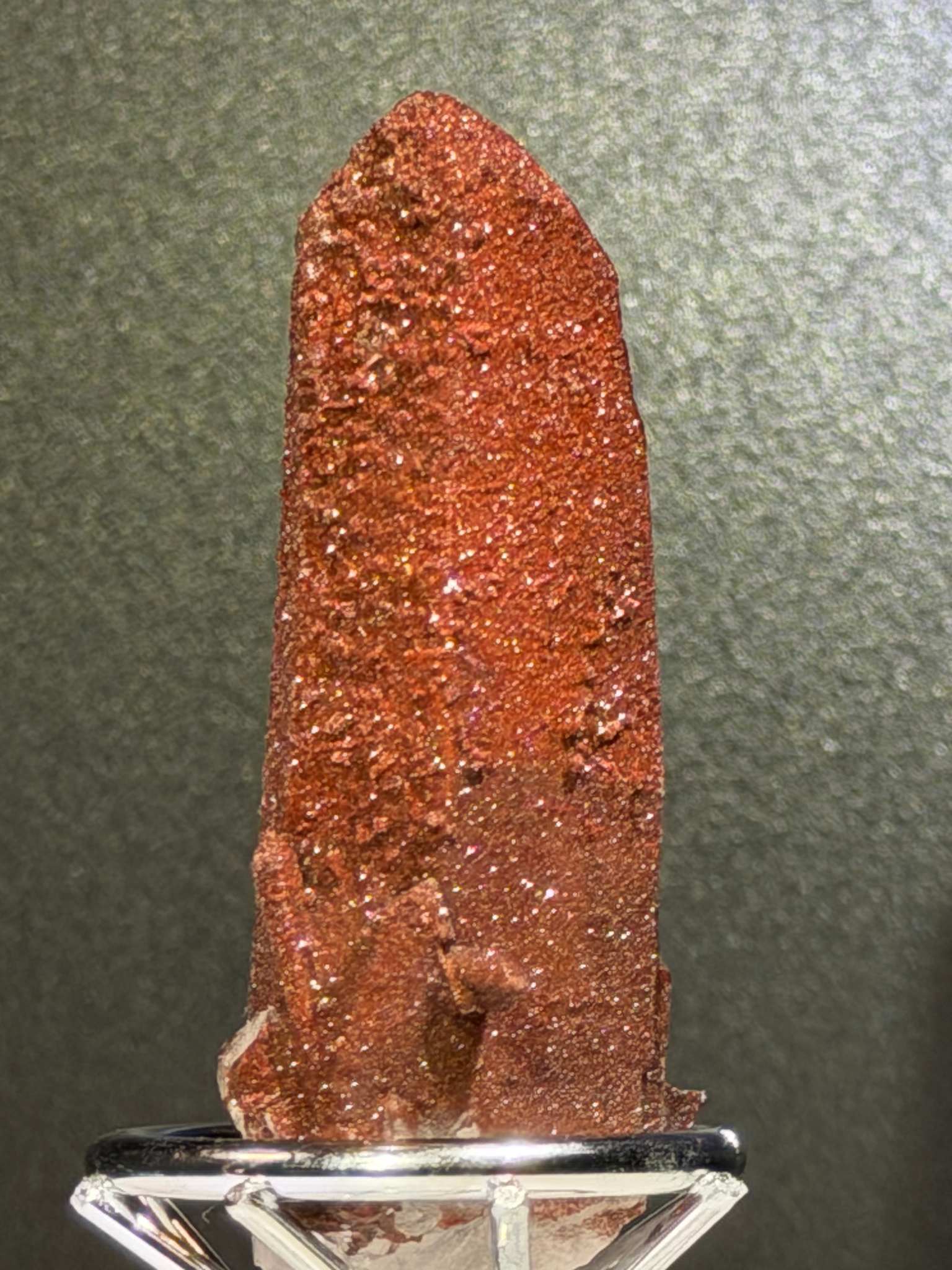 Red Druzy Quartz with Hematite from Morocco