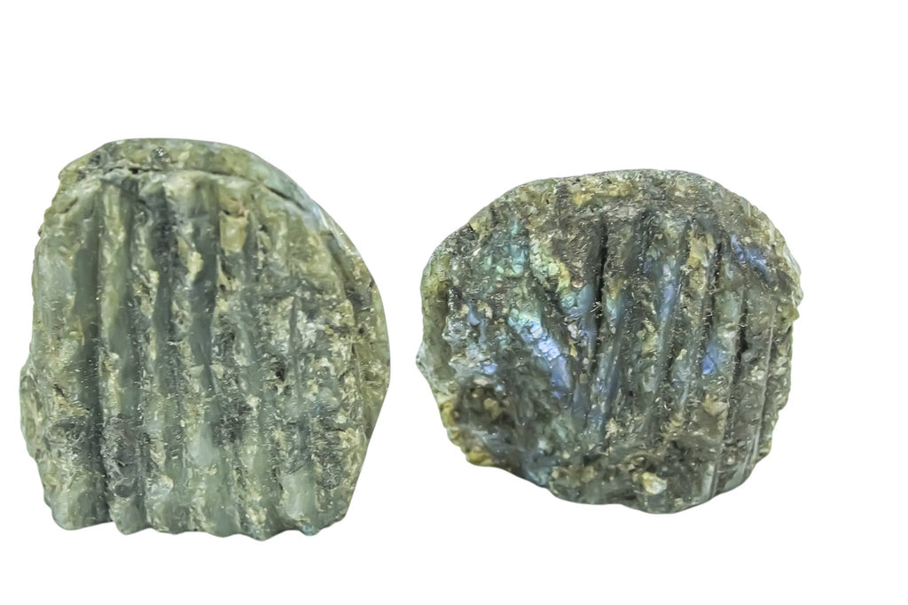 Labradorite One Side Polished Cut Base